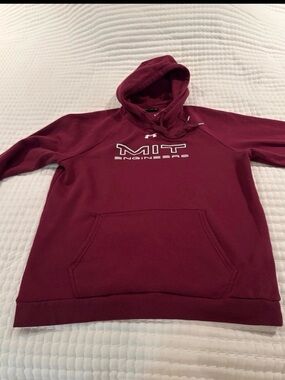 Under Armour Maroon MIT Engineers Pullover Hoodie